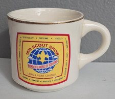 Vintage 1976 Boy Scout Coffee Mug Longs Peak Council Made In USA Boulder