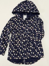 Girls Zip Fall Spring Floral Navy Jacket Gymboree Size 8