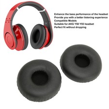 Headphone Ear Cushion Soft Protein Leather Memory Foam Replacement Headset Ear