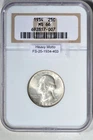 1934 25C Heavy Motto Washington Quarter NGC MS66