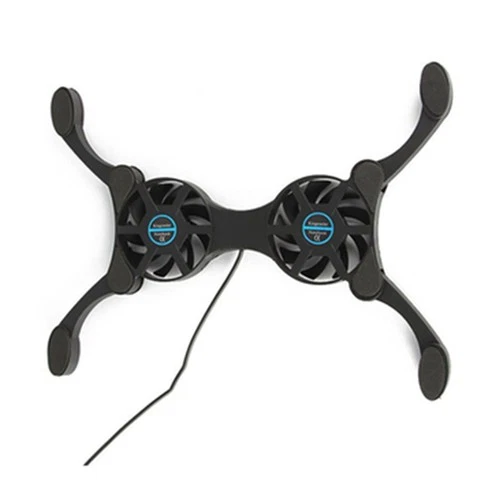 Faltbarer Laptop-Kühlkörper mit Doppelventilatoren für 7-15 Notebook-K3360