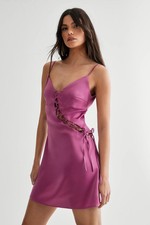 Nastygal Mauve Mini Dress Womens Going Out Dresses