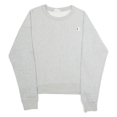 CHAMPION REVERSE WEAVE Herren Sweatshirt Grau Rundhals S