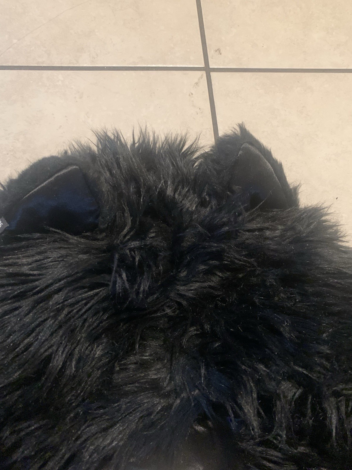 Authentic SpiritHoods Black Wolf  Classic Faux Fu… - image 7