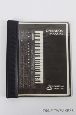 Sequential Circuits Prophet-5 Synthesizer Operation Manual VINTAGE SYNTH DEALER