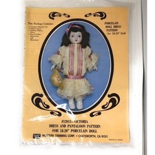 SEWING PATTERN 12013 Dress and Pantaloon Pattern for 18-20" Porcelain Doll