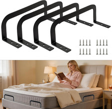 4 Pcs Mattress Retainer Bar, Metal Mattress Slide Stopper, Non Slip Mattresses