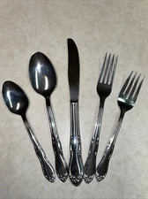Simeon L George H Rogers Oneida Ltd HOMESTEAD 5-Pc Flatware Svc For 8 (+6 pcs)