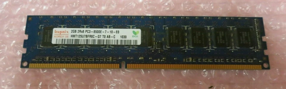 Hynix HMT125U7BFR8C-G7 4GB (2X2GB) 2Rx8 PC3-8500 DDR3 ECC 240P CL7 Memory - Image 3 of 4
