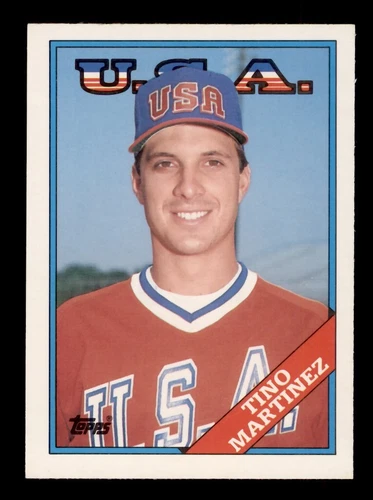 1988 TOPPS TRADED #66T TINO MARTINEZ TEAM USA ROOKIE RC 