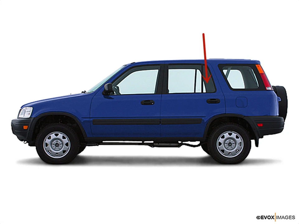 Fits 1997-2001 Honda CR-V Driver Left Side Rear Vent Window Glass - Image 2 of 4