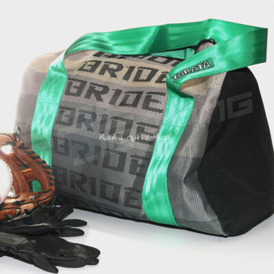 JDM Gradation Seat Cloth Handles Bag Bride Duffle Bag Green Takata Racing Bag A