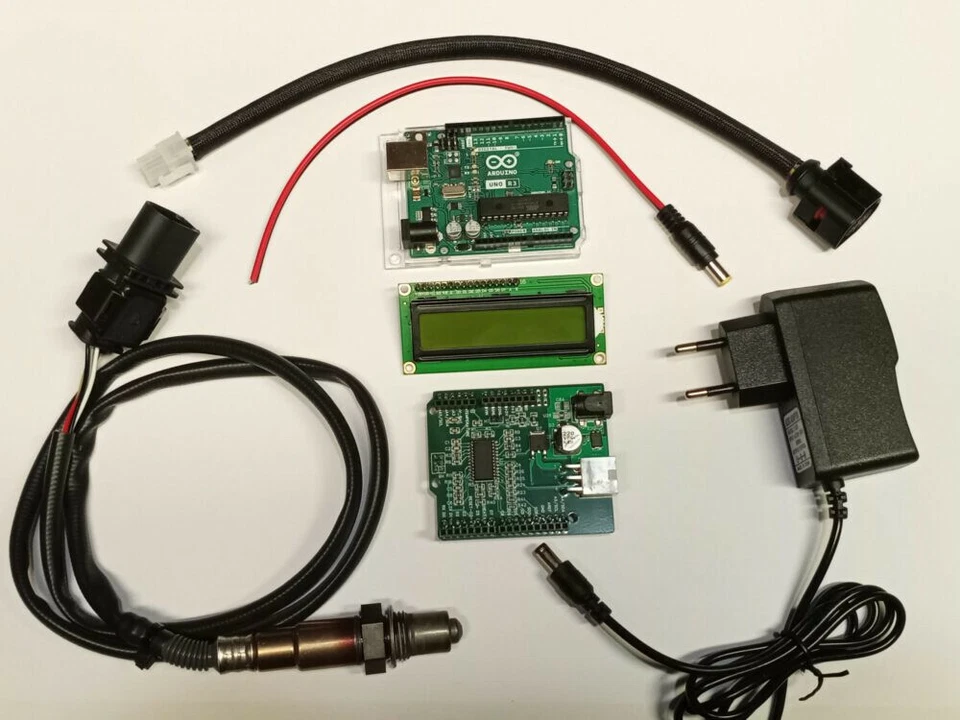 Arduino Uno, placa para sensor de oxigeno de automoción. + trafo - Imagen 3 de 4