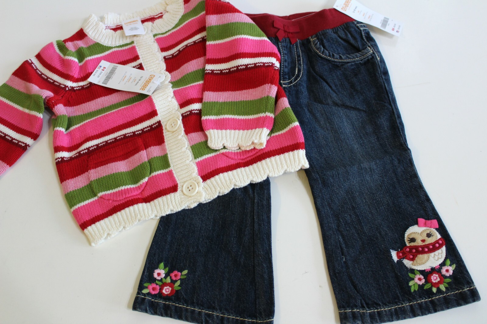Gymboree Baby Girl Top Pants Jeans Sweater Socks Size 1218 Months Cozy