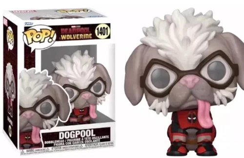 Funko Pop! Deadpool & Wolverine Dogpool 1401 In Stock!  With Pop Protector