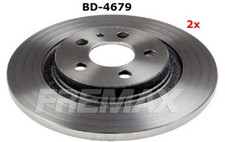 2 Bremsscheiben hinten Fremax BD-4679, 272mm für div Peugeot Citroen Fiat Lancia