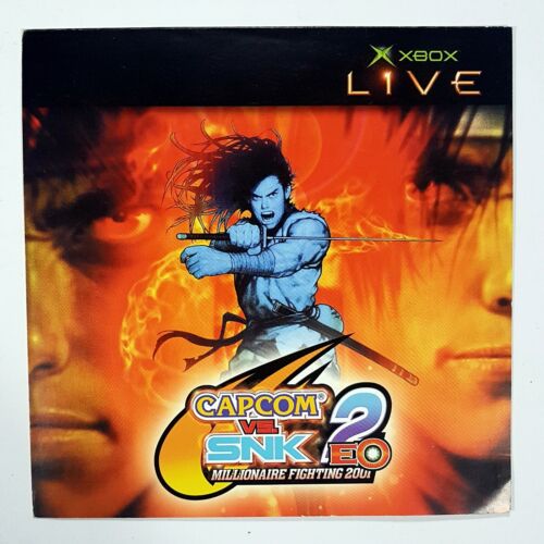 Marchandise Publicité Capcom Vs. snk Eo 2 Millionaire Combats 2001 Xbox Vivre / - Photo 1/2