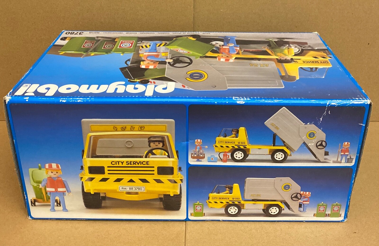 Playmobil 3780 Camion Poubelle - Boîte D'origine 1991 - Occasion Collection
