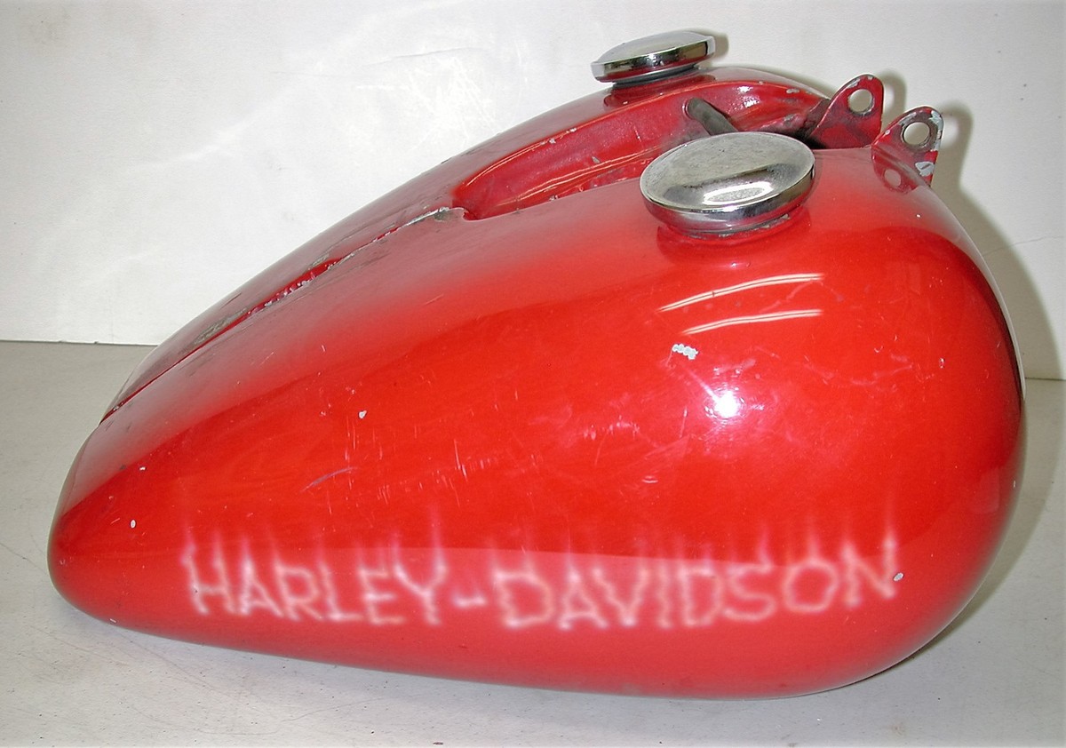 Vintage HARLEY DAVIDSON King Size (5 GAL) Red Split
