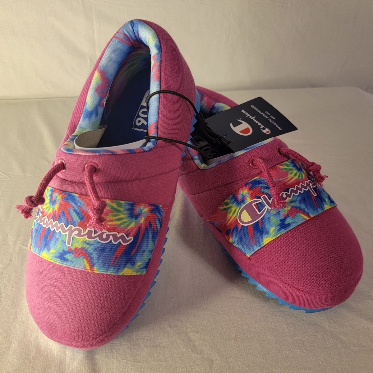 Champion Academy Tie-Dye Girls Slippers Pink Size Youth for sale