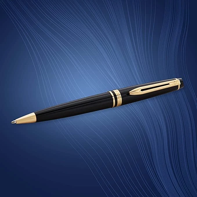 Waterman Expert Black Gold Trim Ballpoint Pen - image 4 of 4