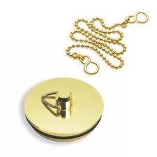 Brass Bath/Sink Plug 1 1/2 Inch - 1 3/4 Inch With Or Without Chain