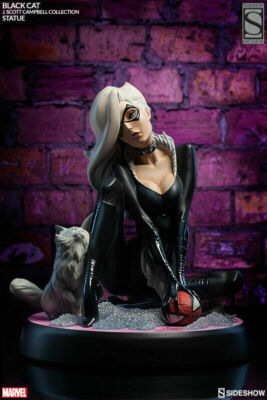 SIDESHOW EXCLUSIVE BLACK CAT COMIQUETTE STATUE J. Scott Campbell