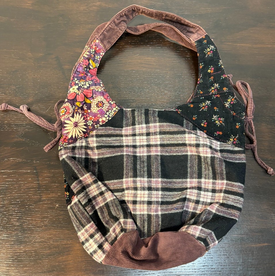 Vintage 'Anchor Blue' Clothing Company Brand Patchwork Bag Handbag Y2K