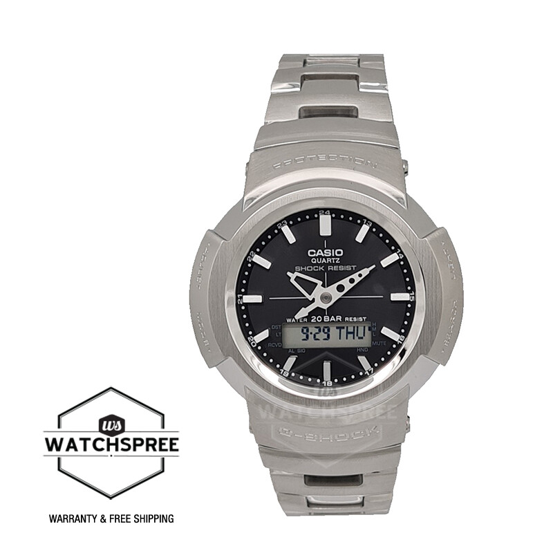 Casio G-Shock AW-500 Silver Stainless Steel Band Watch AWM Casio G-Shock AW-500 Silver Stainless Steel Band Watch AWM