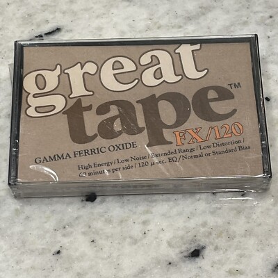 Great Tape Gamma Ferric Oxide FX/120 Professional Quality Recording New Cassette