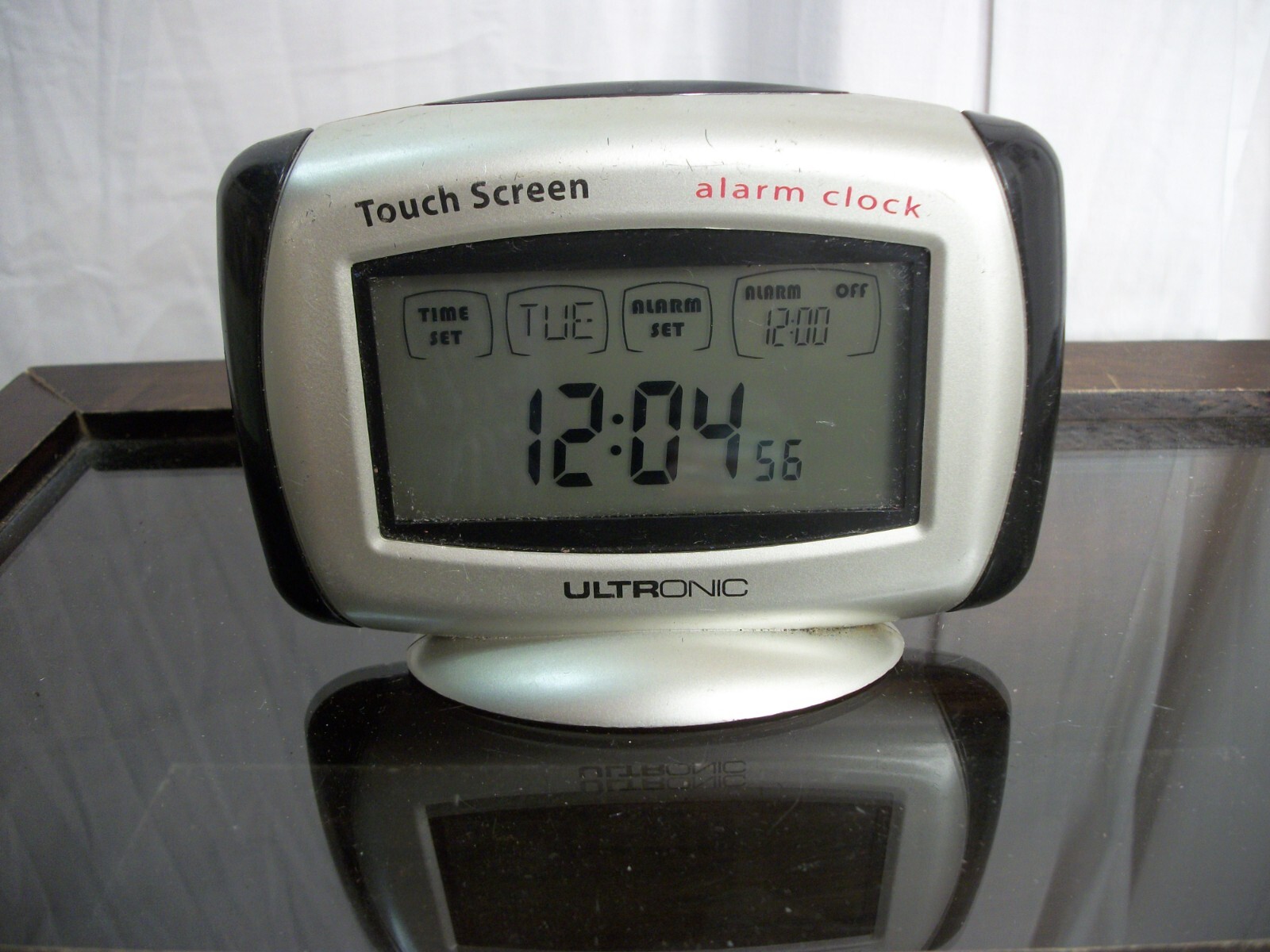 Ultronic Touch Screen Alarm Clock , Battery Powered, Tested