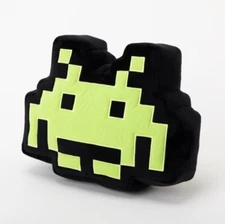 Space Invaders 45th Anniversary Luminous Plush Toy Cushion Pillow Polyester New