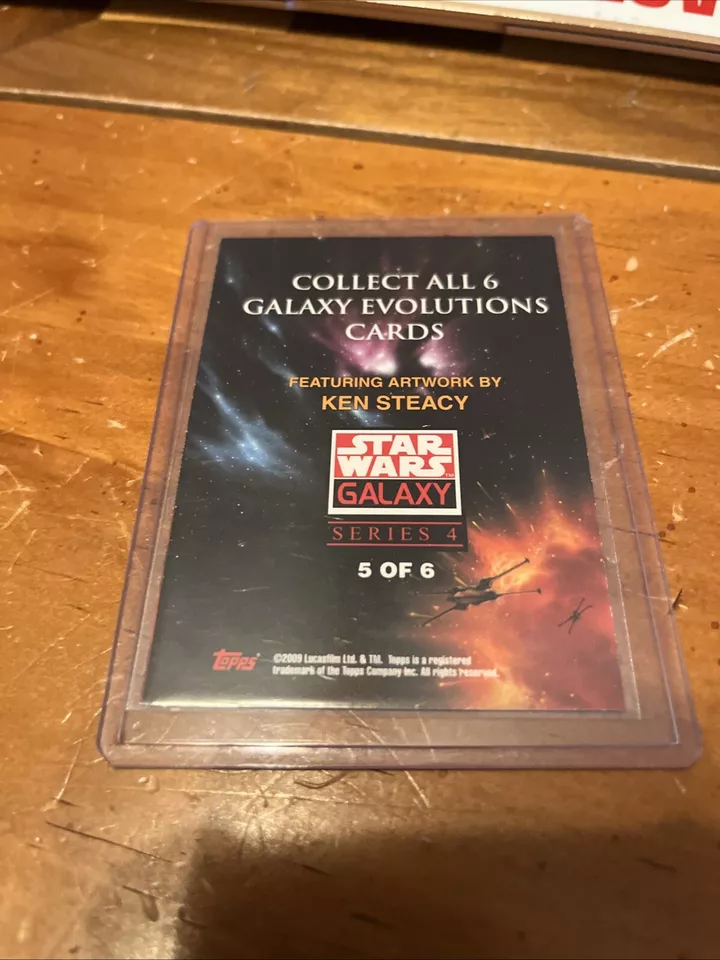 2009 Topps Star Wars Galaxy Series 4 Evolutions PURPLE #5 of 6 (Art: Ken Steacy) - Image 2 of 2