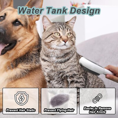 Supfans 4-Piece Pet Grooming Kit - Cat & Dog Brush, Nail Clippers, Bath Brush