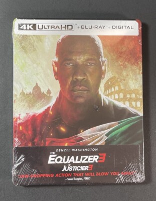 The Equalizer 3 [ Limited Edition STEELBOOK ] (4K Ultra HD + Blu-ray) NEW