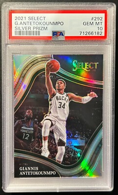 PSA10 GIANNIS ANTETOKOUNMPO SILVER PRIZM