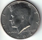 USA - 1982D - Kennedy ½ $ - Bald Eagle Version #2 - Rare - #17326