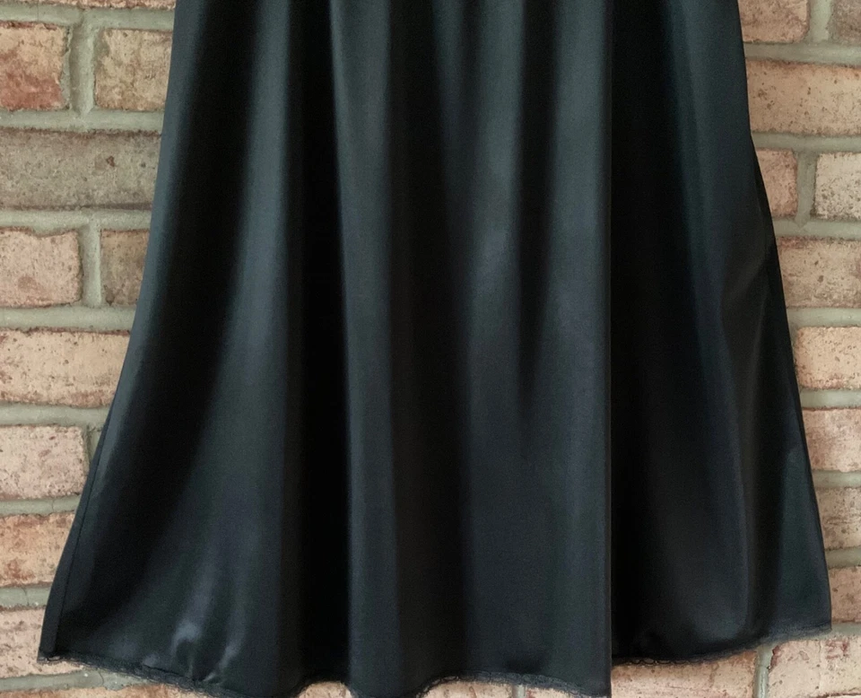 DE COLECCIÓN ADONNA FOR SEARS NAILON NEGRO MEDIO DESLIZAMIENTO TALLA MED. ANTRON III ~ EXC. USA Foto 3 de 4