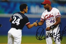 Cuba’s Home Run King 487 HR Orestes Kindelan RARE SIGNED 4x6 PHOTO AUTOGRAPHED