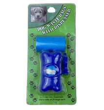 80 BAGS 1- DISPENCER 2-ROLLS BAGS FOR Dog Cats Waste Bags 10.87