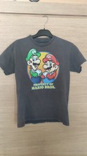 Vintage Property Of Mario Bros. T-Shirt Kids 8 Brown PreOwned Luigi Mario 2010