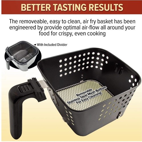 NuWave 37001 6-Qt 1800W Digital Air Fryer - Black - Picture 2 of 6