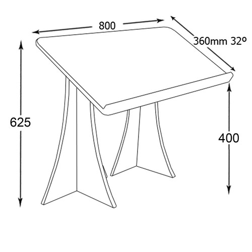 Laptop CDJ CD Deck Stand Shelf Holder pioneer cdjs etc - Kernow Carpentry (AS2) - Picture 4 of 4