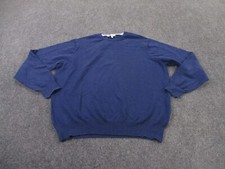 Peter Millar Sweater Men XL Blue Silk Cashmere Preppy Pullover Golf Jumper Adult