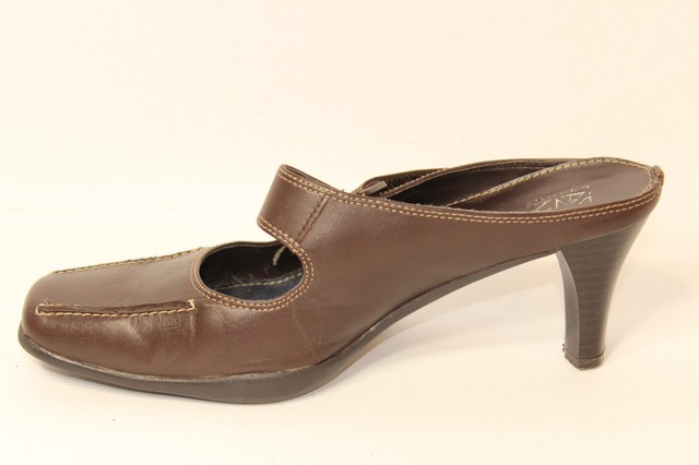 A2 by Aerosoles Womens Two Beauty Mary Jane Brown Leather Mule Heel Size 7.5 B | eBay