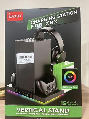 ipega Charging Station With Fan For XB Series X (5 In 1) Brand NEW - sealed