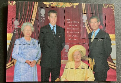 The 100th Year of HM Queen Elizabeth The Queen Mother Stamps | eBay