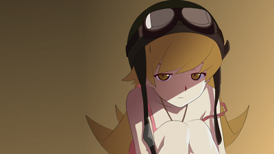 Anime Girls Oshino Shinobu Blonde White Skin  Gaming Mat Desk 43859
