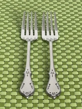 Oneida Northland EVENING STAR Stainless 2 Dinner Forks Burnished Glossy Flatware