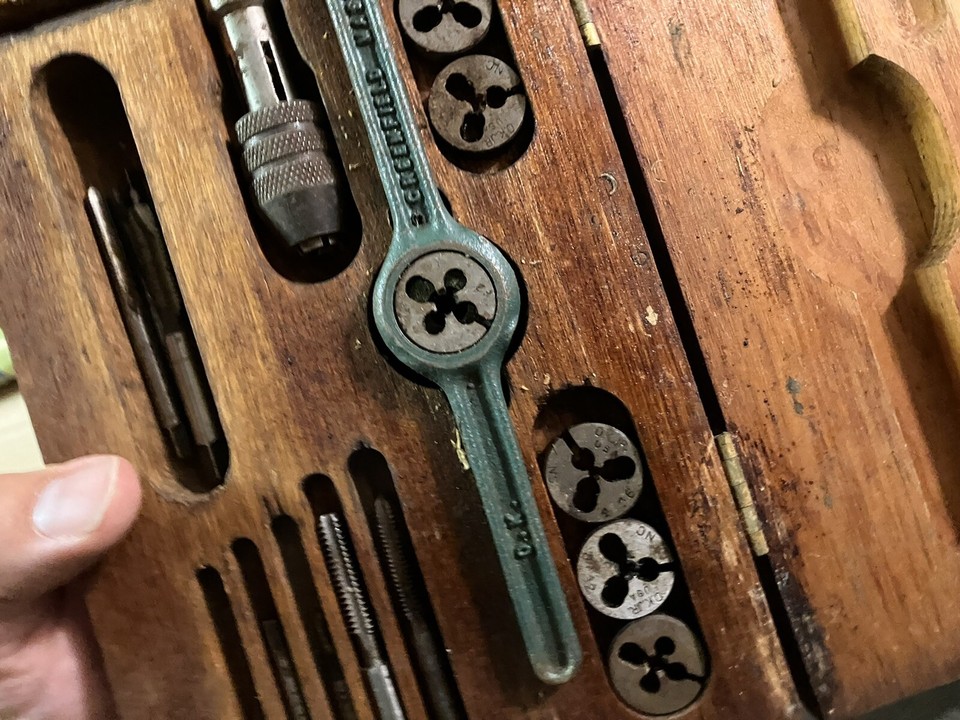 vintage greenfield tap and die set Original Antique Has Massachusetts